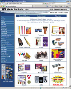 MPI Music Products website